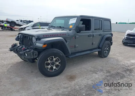 2020 Jeep Wrangler Unlimited Rubicon 4X4 z USA, uszkodzony, nr VIN 1C4HJXFG4LW192344
